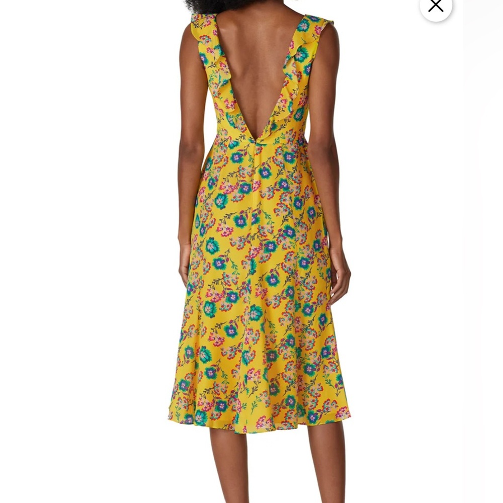 GORGEOUS Saloni Holly Midi Dress 100% silk EUC US4 🥰